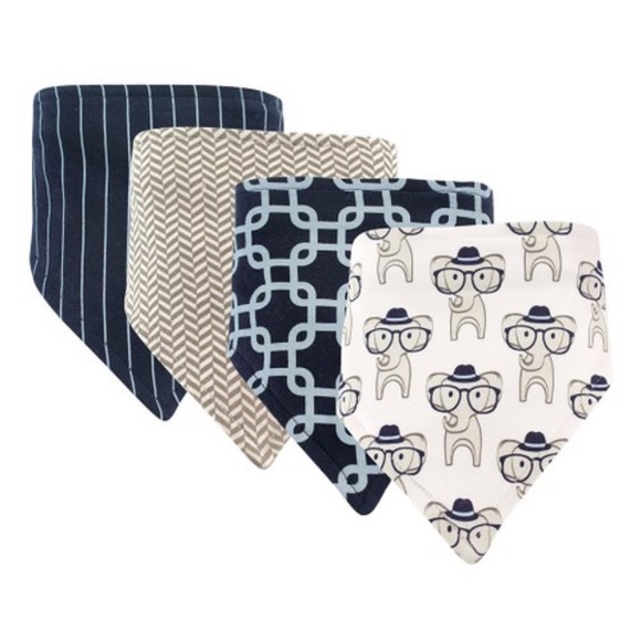 Hudson Baby Other - Elephant Bandanna Baby Bib Set